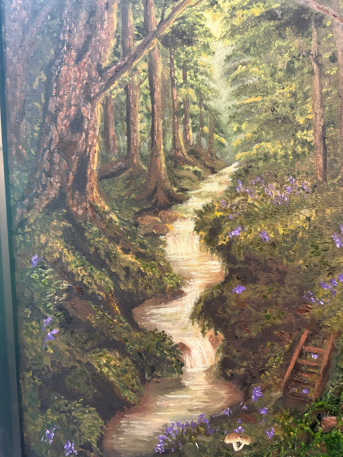 Where the Water Leads, an original Abhaile Living Painting by Dolores Montijo