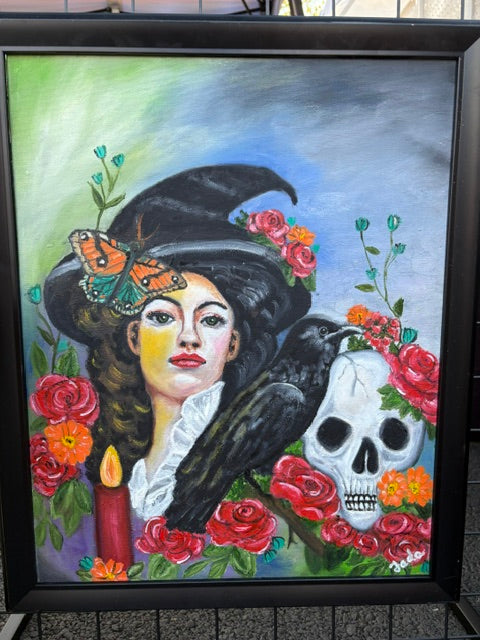 Whispers and Wildflowers, original oil painting by Dolores Montijo